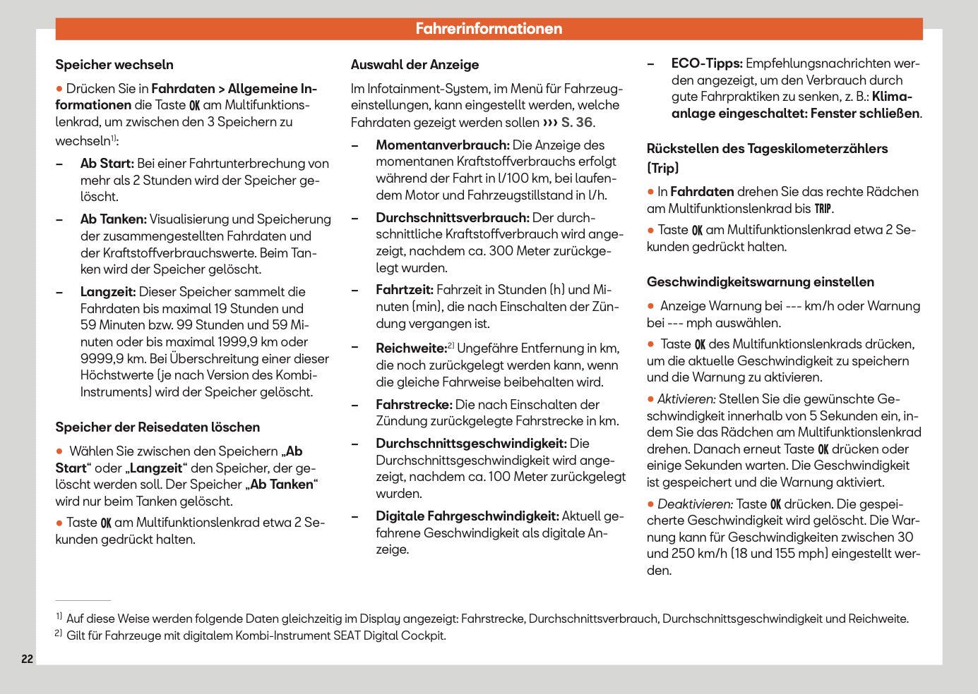 2025 Seat Arona Owner's Manual | German