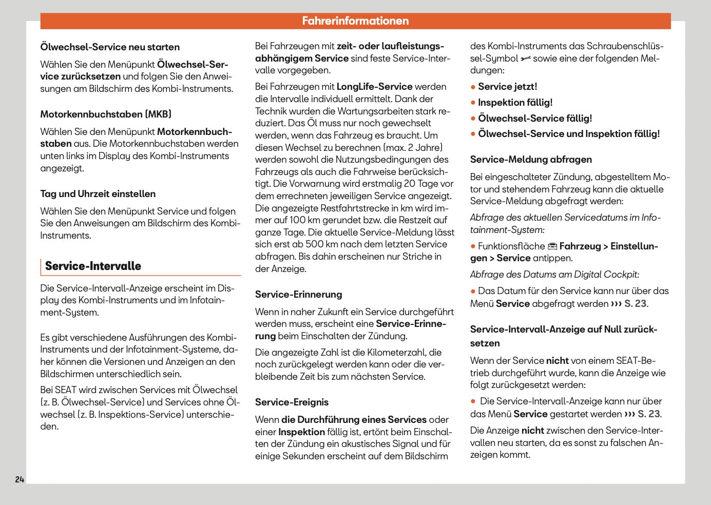 2025 Seat Arona Owner's Manual | German