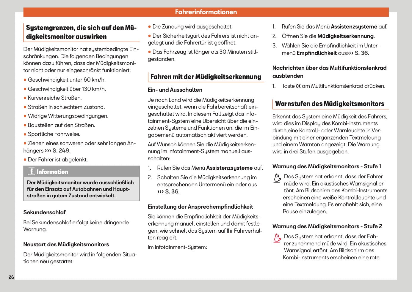 2025 Seat Arona Owner's Manual | German