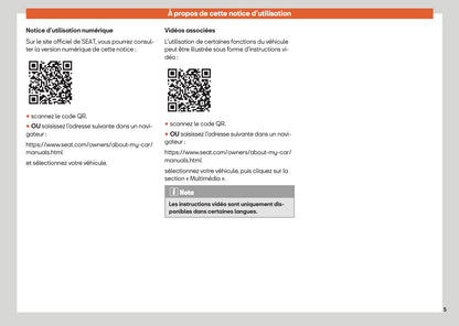 2025 Seat Arona Manuel du propriétaire | Français