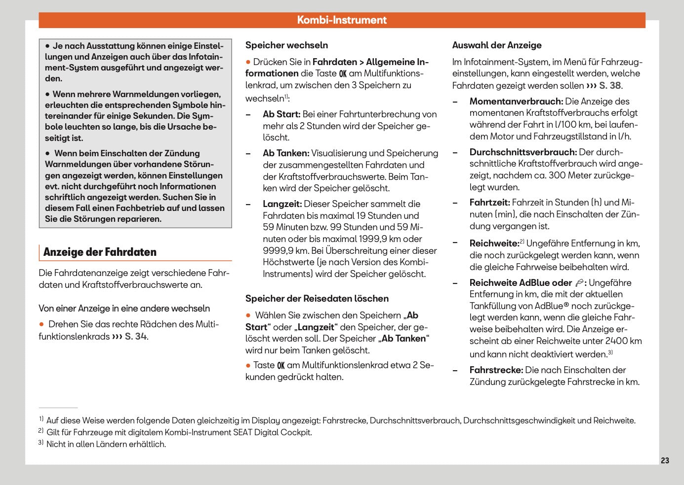 2025 Seat Ateca Owner's Manual | German