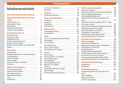 2025 Seat Ateca Owner's Manual | German