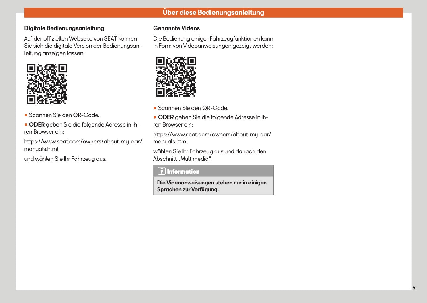 2025 Seat Ateca Owner's Manual | German