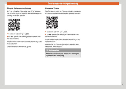 2025 Seat Ateca Owner's Manual | German