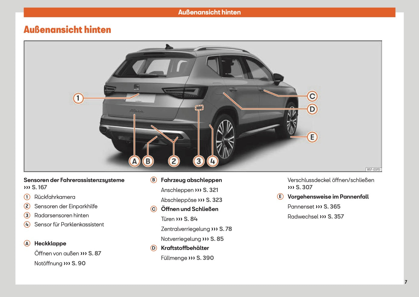 2025 Seat Ateca Owner's Manual | German