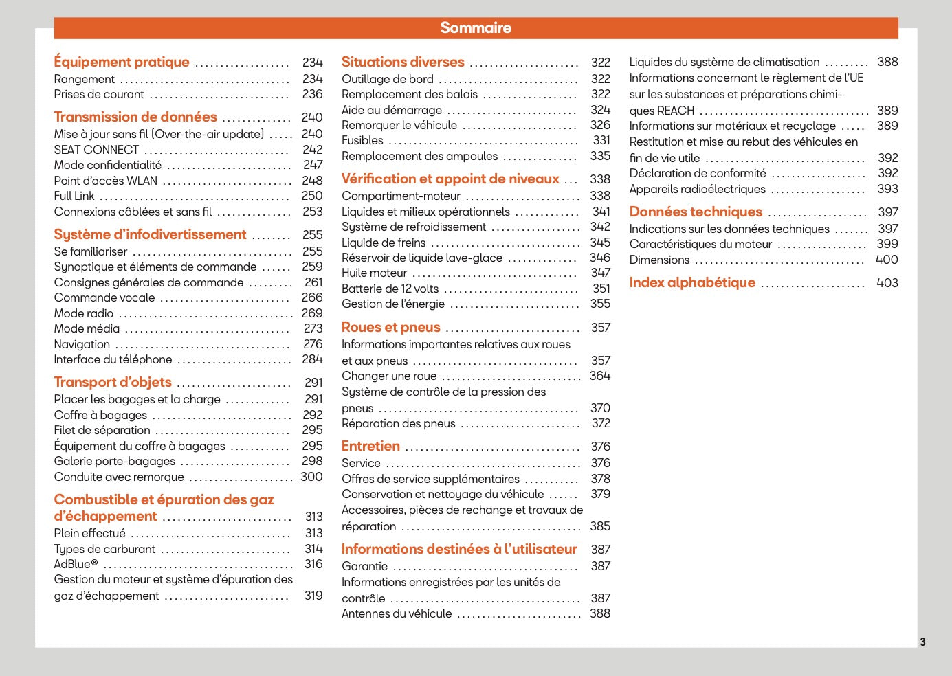 2025 Seat Ateca Manuel du propriétaire | Français