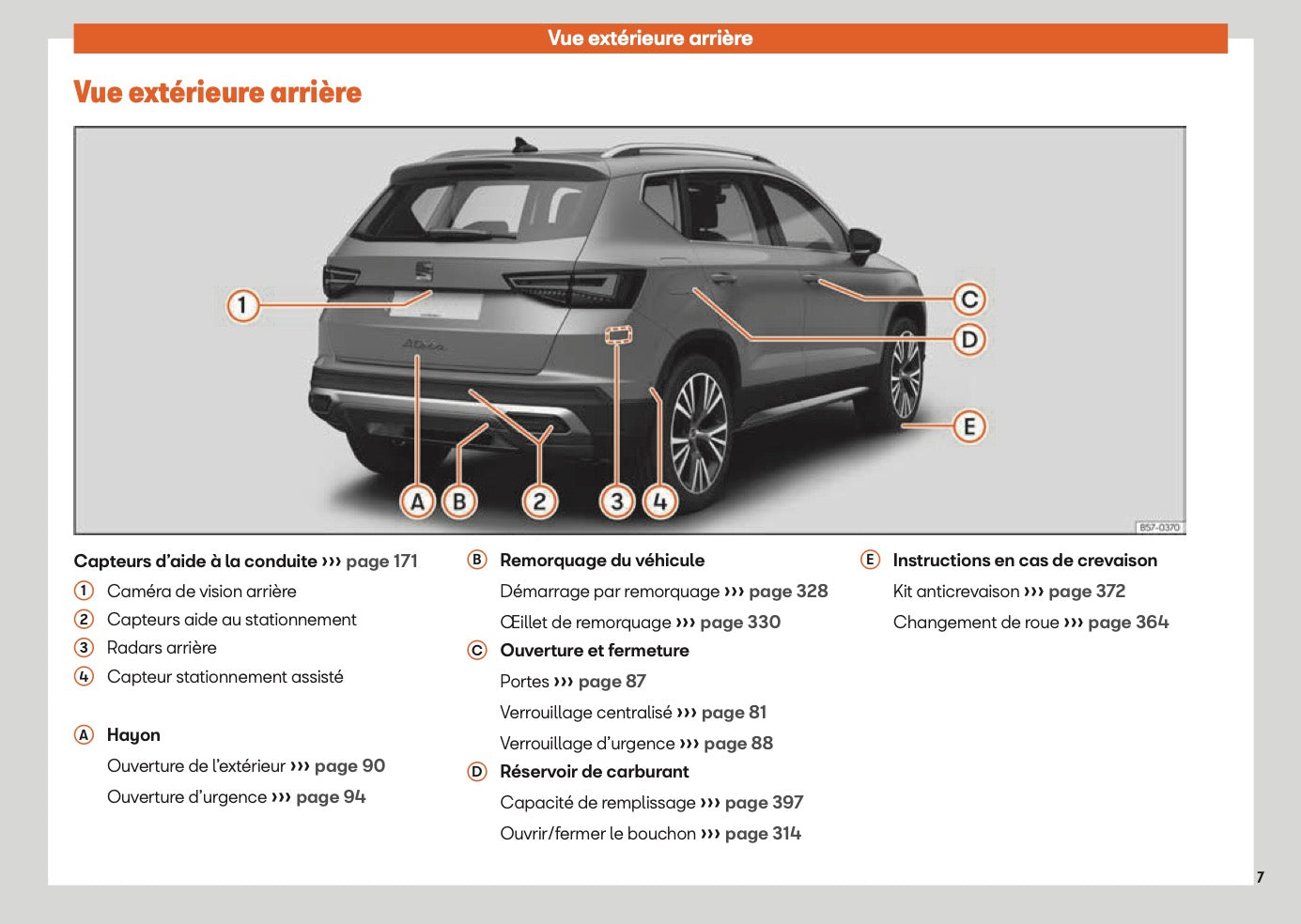 2025 Seat Ateca Manuel du propriétaire | Français