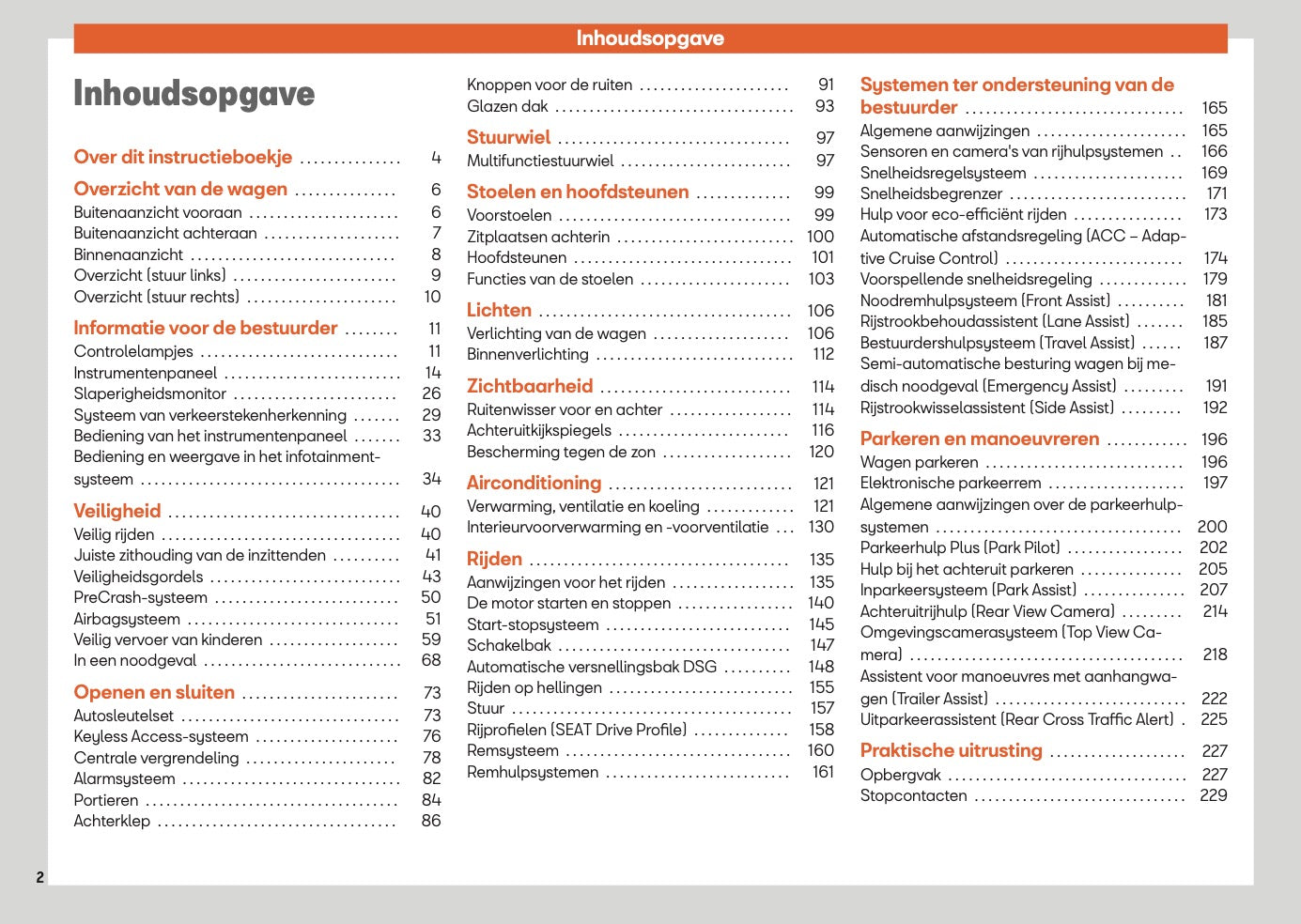 2025 Seat Ateca Gebruikershandleiding | Nederlands