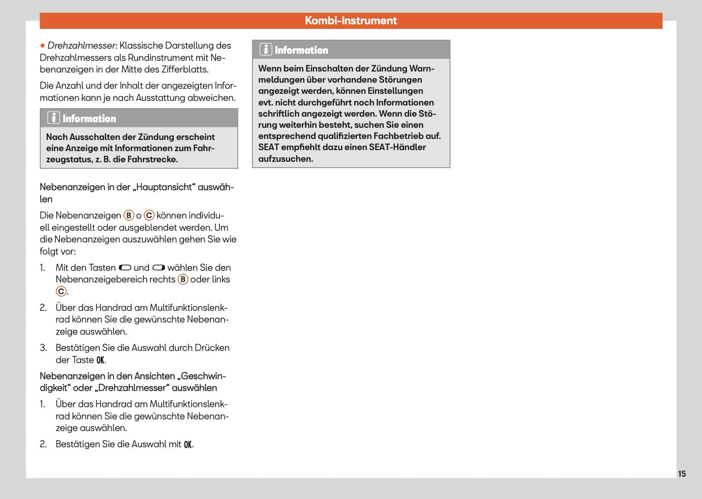 2024 Seat Ibiza Owner's Manual | German