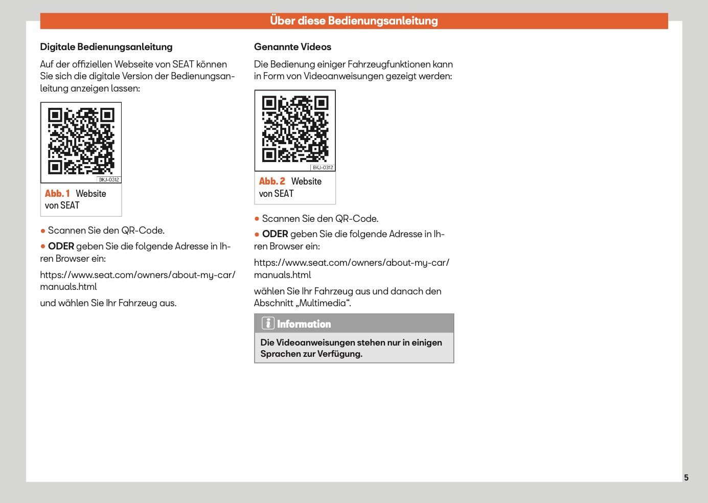 2024 Seat Ibiza Owner's Manual | German