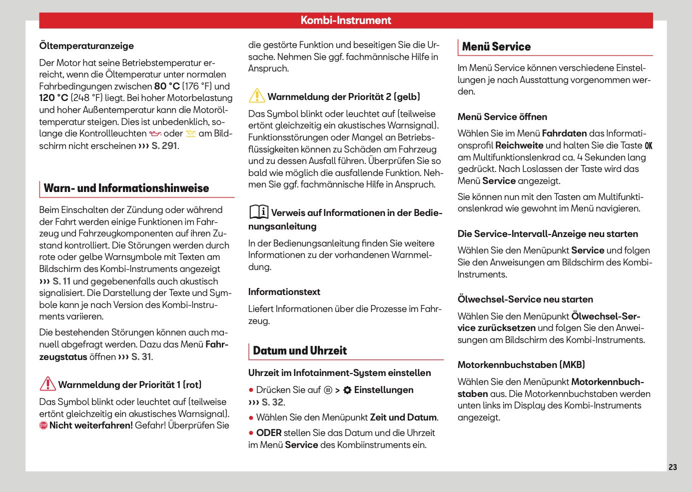 2026 Seat Ibiza Owner's Manual | German