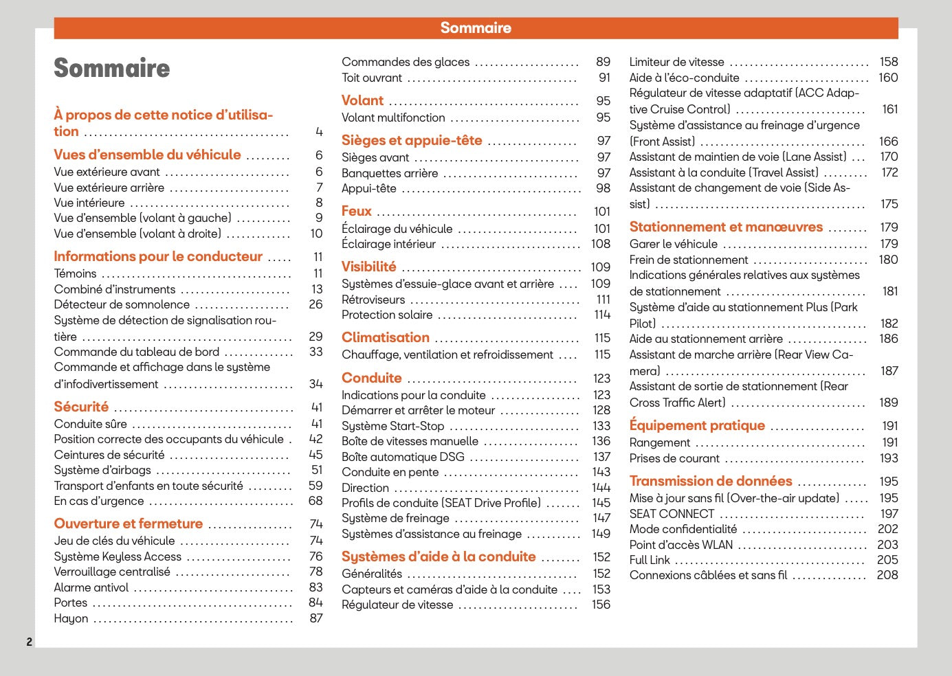 2025 Seat Ibiza Owner's Manual | French