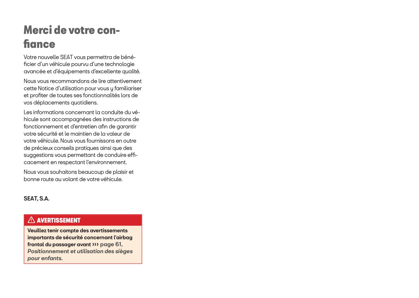 2026 Seat Ibiza Owner's Manual | French