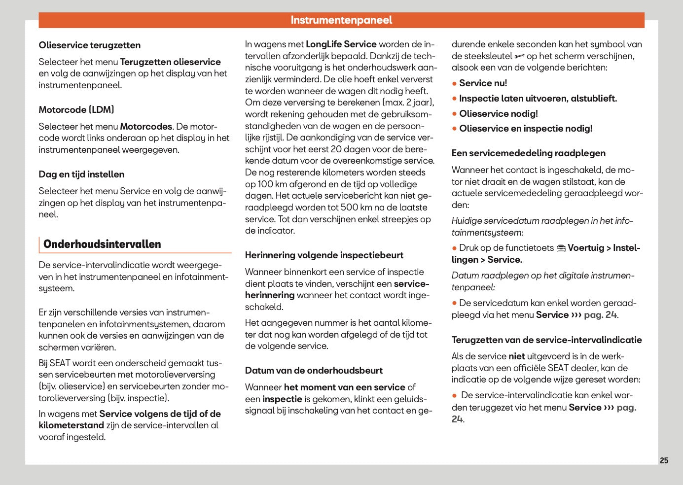 2025 Seat Ibiza Gebruikershandleiding | Nederlands