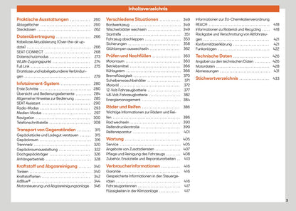 2025 Seat Leon/Leon Sportstourer Bedienungsanleitung | Deutsch