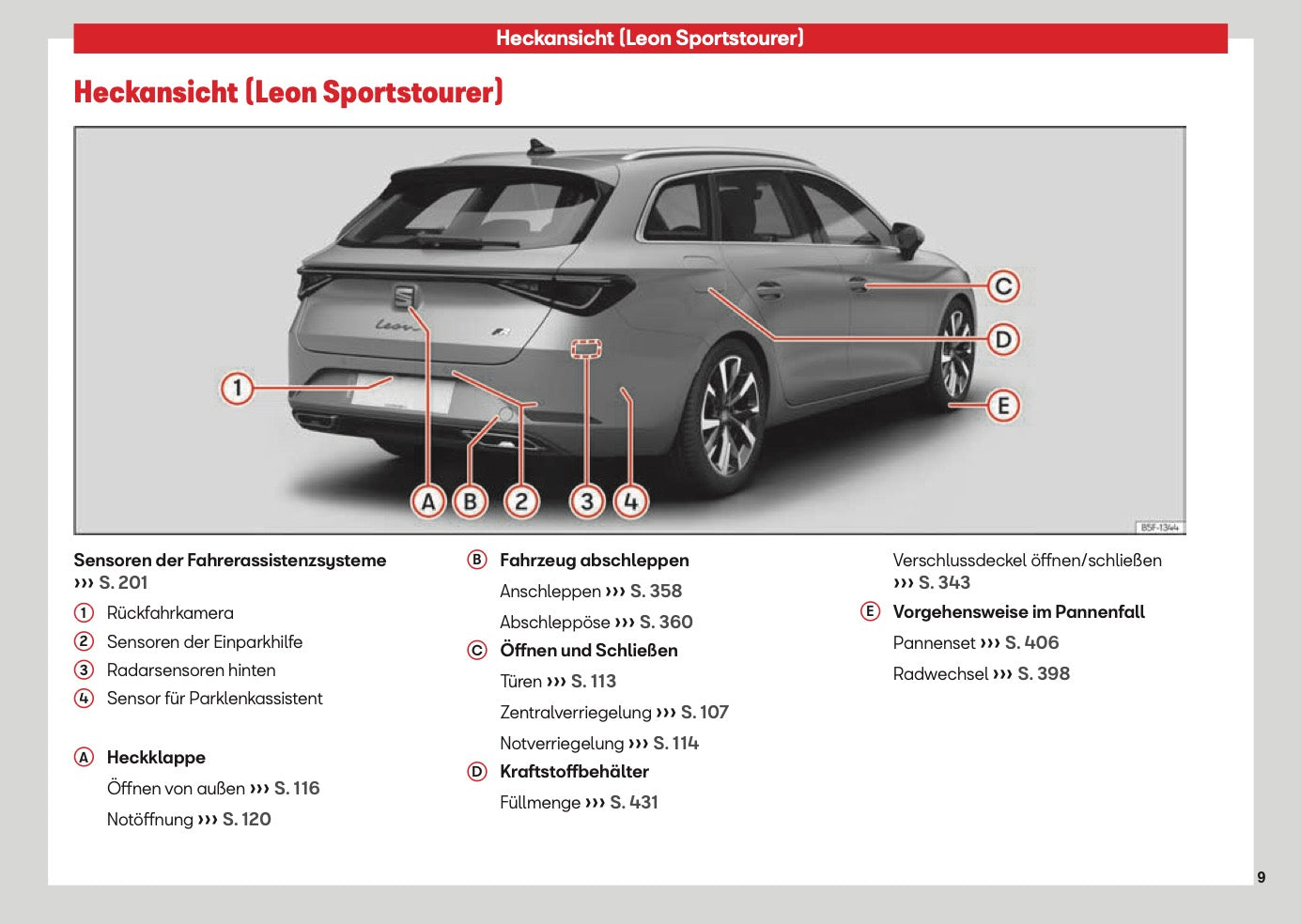 2026 Seat Leon/Leon Sportstourer Owner's Manual | German