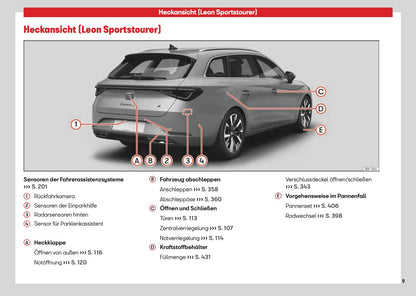 2026 Seat Leon/Leon Sportstourer Owner's Manual | German