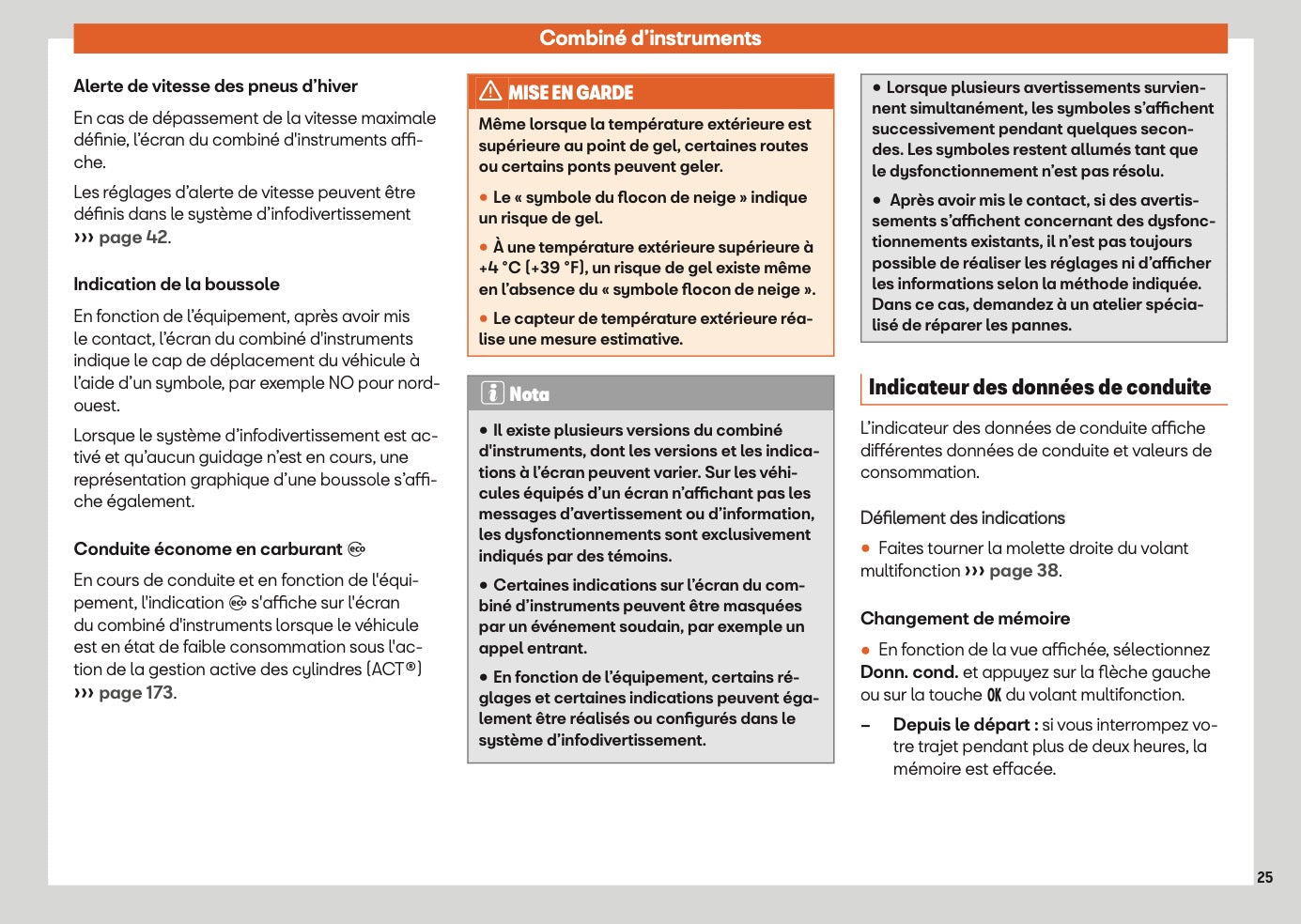2025 Seat Leon/Leon Sportstourer Manuel du propriétaire | Français