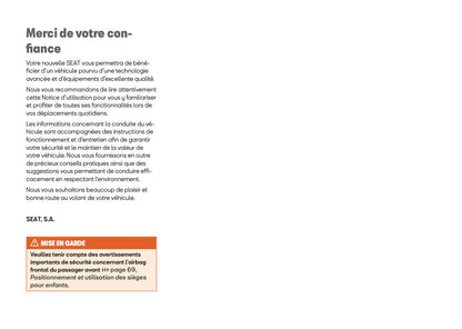 2025 Seat Leon/Leon Sportstourer Manuel du propriétaire | Français