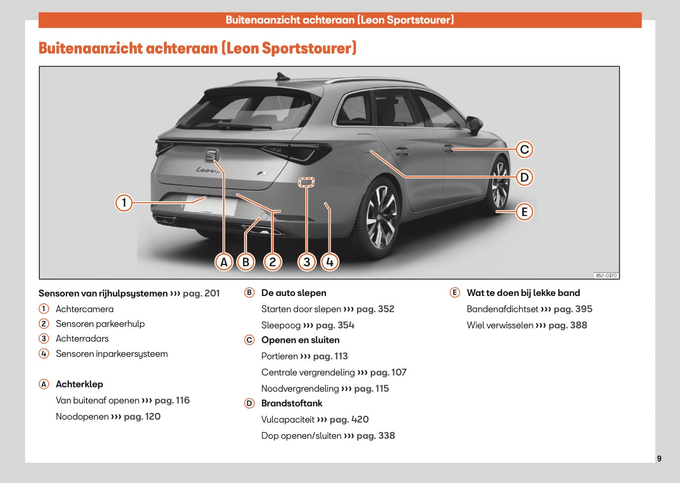2025 Seat Leon/Leon Sportstourer Owner's Manual | Dutch