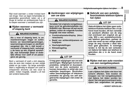 2024 Subaru Crosstrek e-BOXER Owner's Manual | Dutch