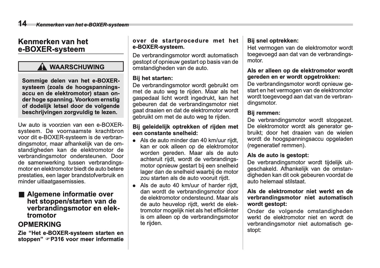 2024 Subaru Crosstrek e-BOXER Owner's Manual | Dutch