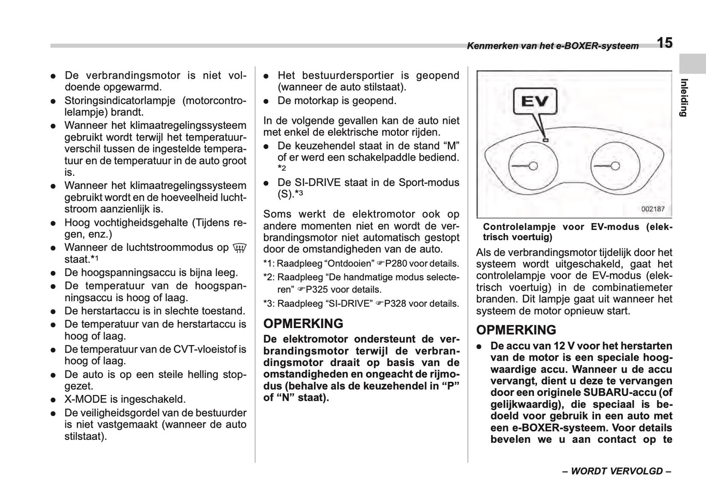 2024 Subaru Crosstrek e-BOXER Owner's Manual | Dutch