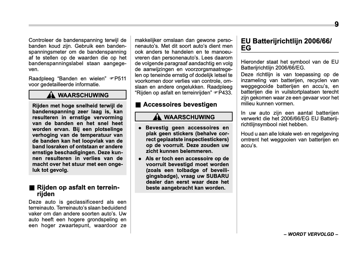 2022 Subaru Forester e-BOXER Owner's Manual | Dutch