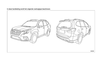 2022 Subaru Forester e-BOXER Manuel du propriétaire | Néerlandais