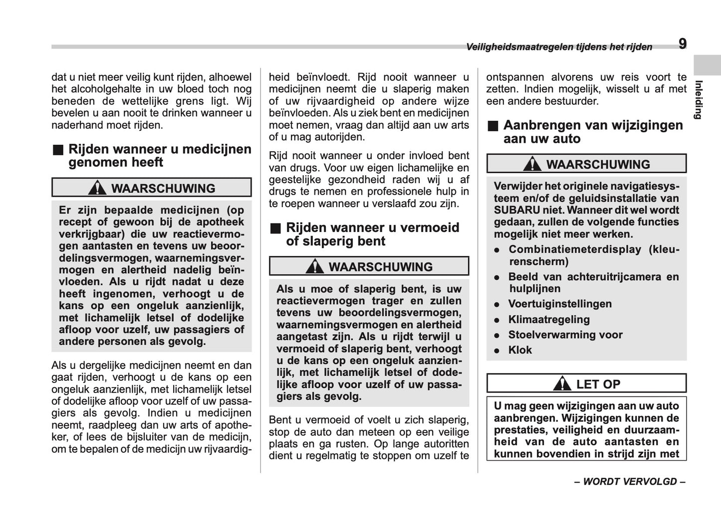 2025 Subaru Forester Bedienungsanleitung | Niederländisch