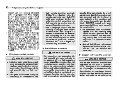 2025 Subaru Forester Bedienungsanleitung | Niederländisch