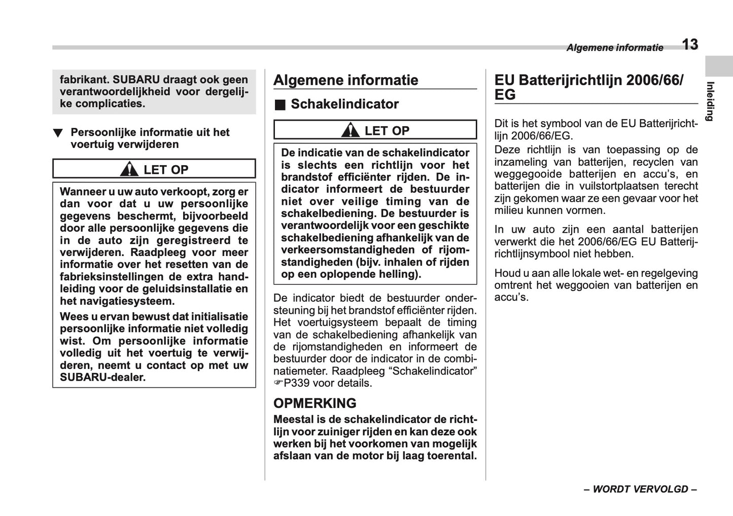 2025 Subaru Forester Bedienungsanleitung | Niederländisch