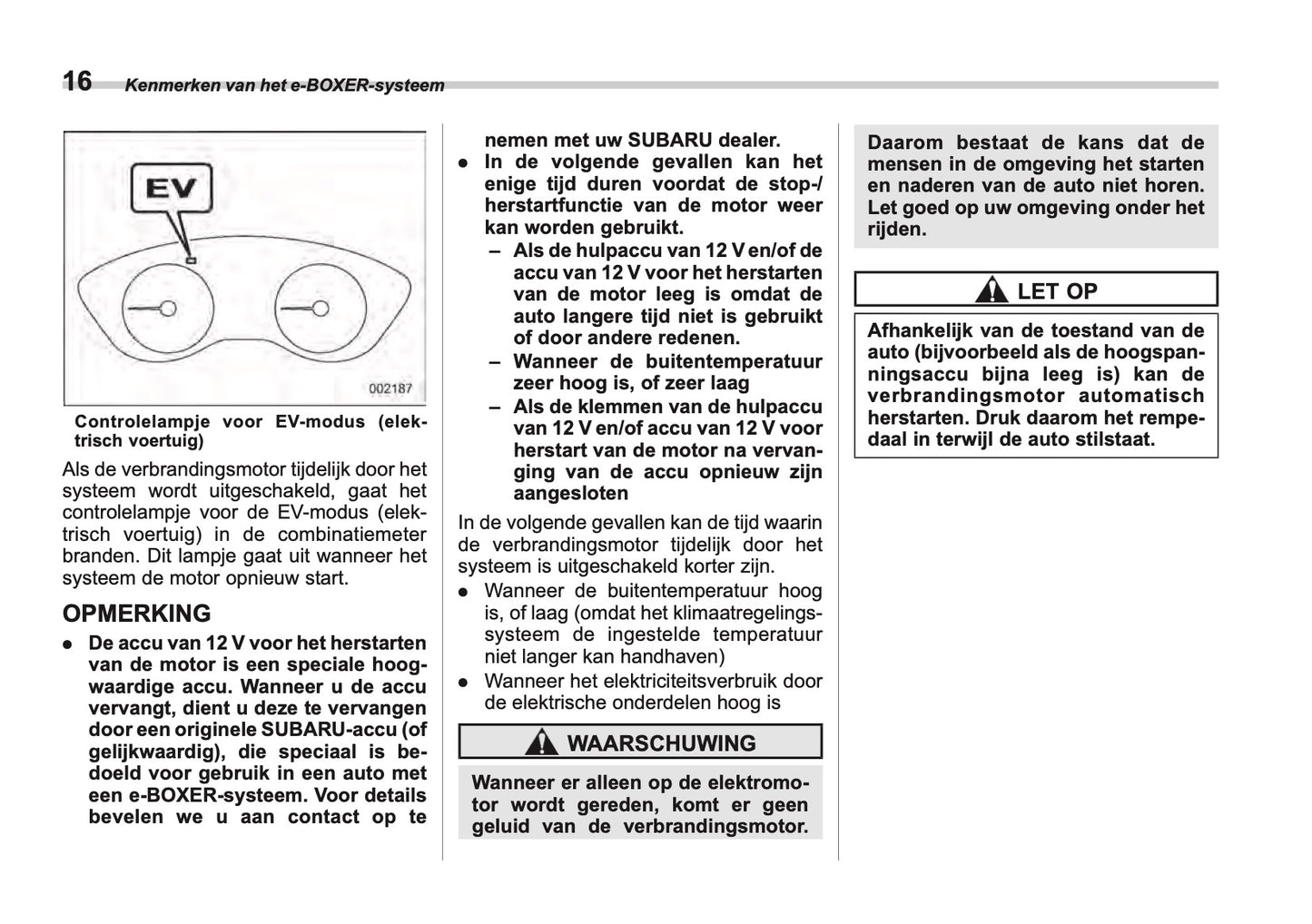 2025 Subaru Forester Bedienungsanleitung | Niederländisch