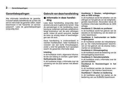 2025 Subaru Forester Bedienungsanleitung | Niederländisch