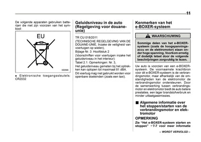 2024 Subaru XV e-BOXER Owner's Manual | Dutch