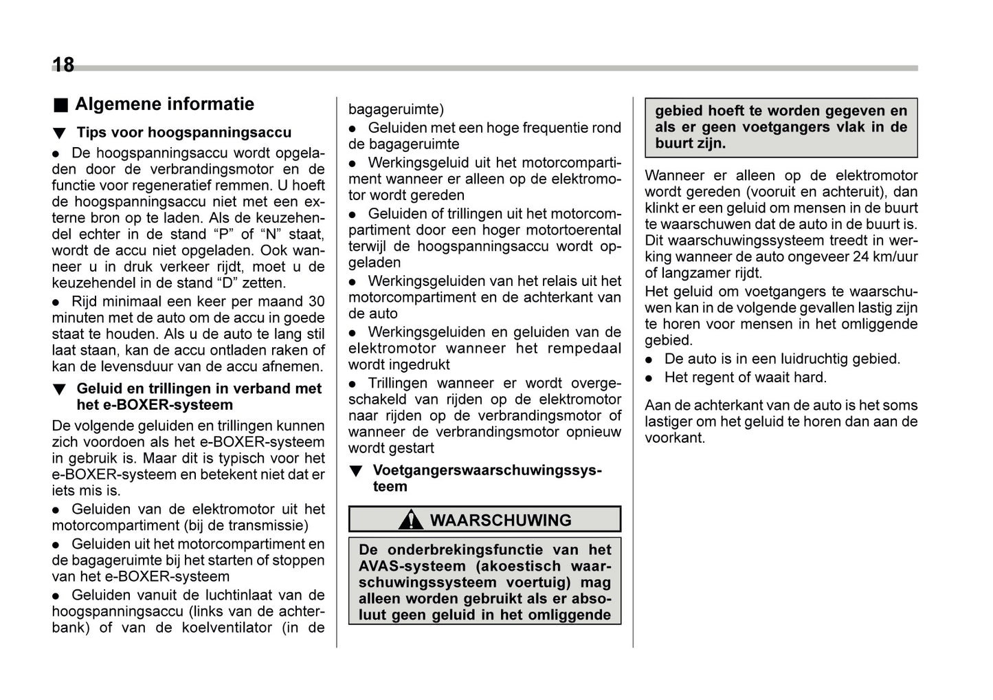 2024 Subaru XV e-BOXER Owner's Manual | Dutch