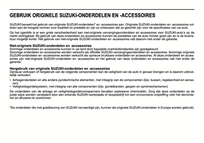 2018-2019 Suzuki Jimny Gebruikershandleiding | Nederlands