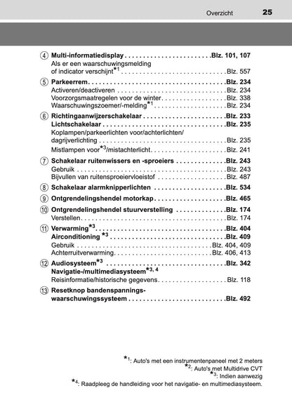 2016-2017 Toyota Auris Hybrid Touring Sports Gebruikershandleiding | Nederlands