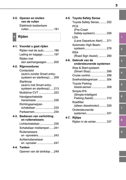 2016-2017 Toyota Auris Hybrid Touring Sports Gebruikershandleiding | Nederlands