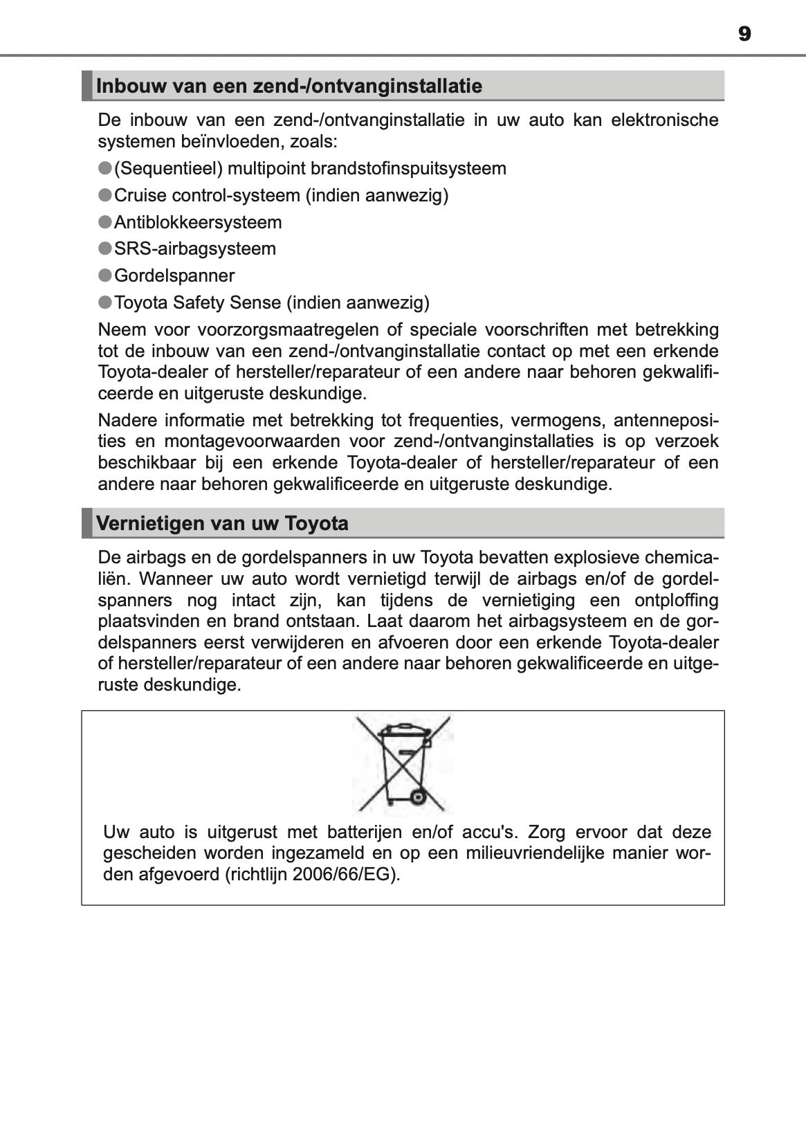 2016-2017 Toyota Auris Hybrid Touring Sports Gebruikershandleiding | Nederlands