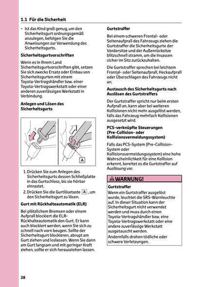 2025-2026 Toyota Aygo X Bedienungsanleitung | Deutsch