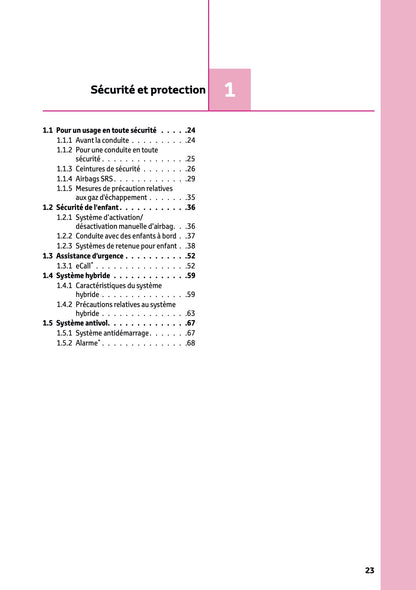 2025-2026 Toyota Aygo X Owner's Manual | French