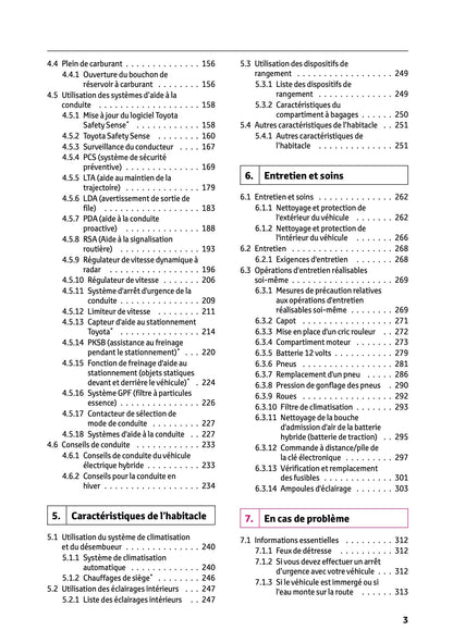 2025-2026 Toyota Aygo X Owner's Manual | French