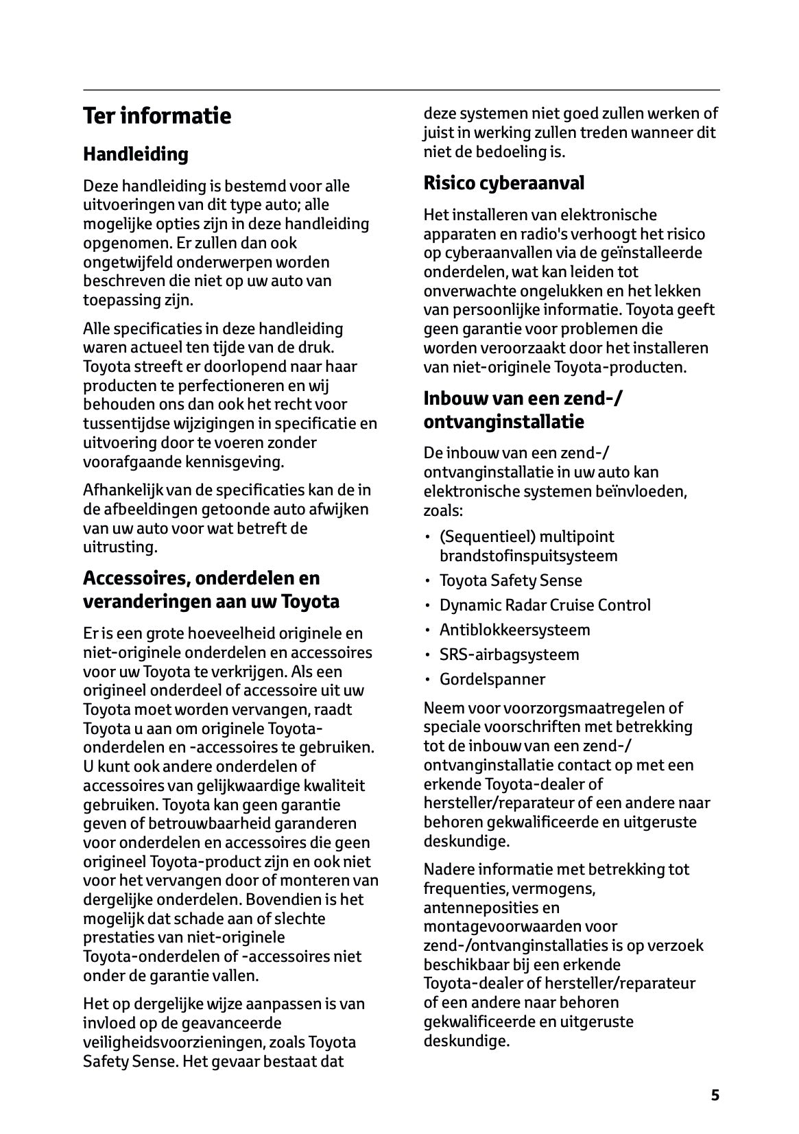 2025-2026 Toyota Aygo X Gebruikershandleiding | Nederlands