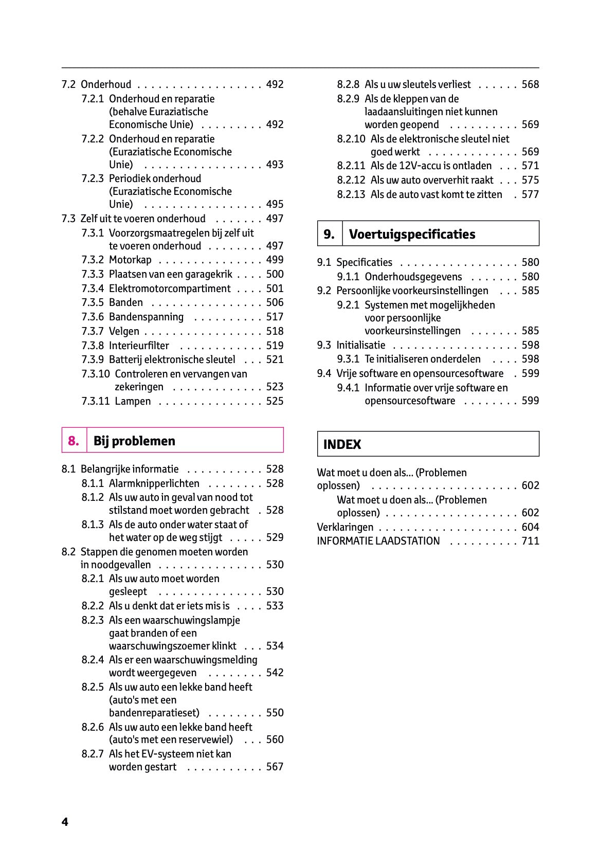 2025 Toyota bZ4X Gebruikershandleiding | Nederlands