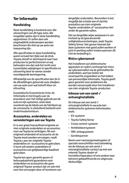 2025 Toyota bZ4X Gebruikershandleiding | Nederlands