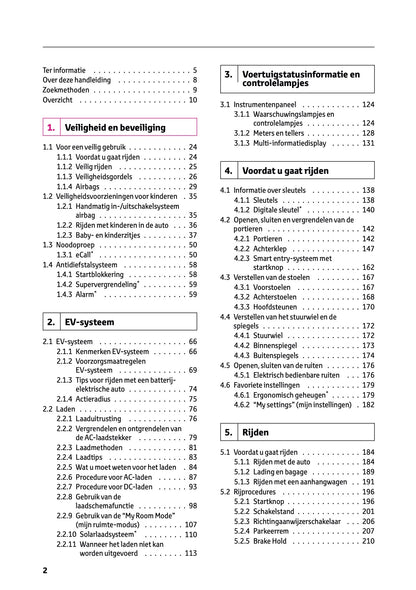 2024-2025 Toyota bZ4x Gebruikershandleiding | Nederlands