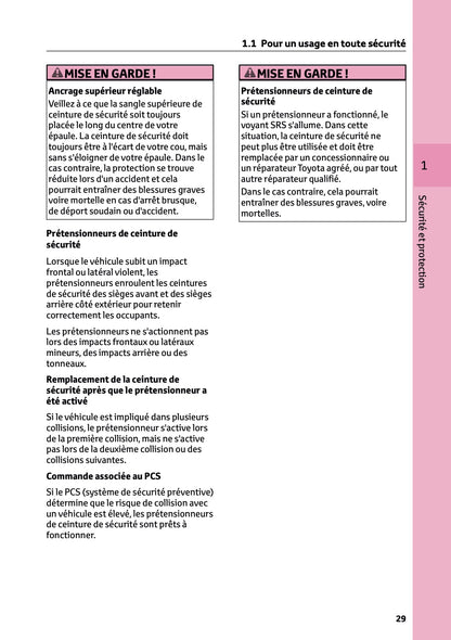 2023-2024 Toyota C-HR Hybrid Owner's Manual | French