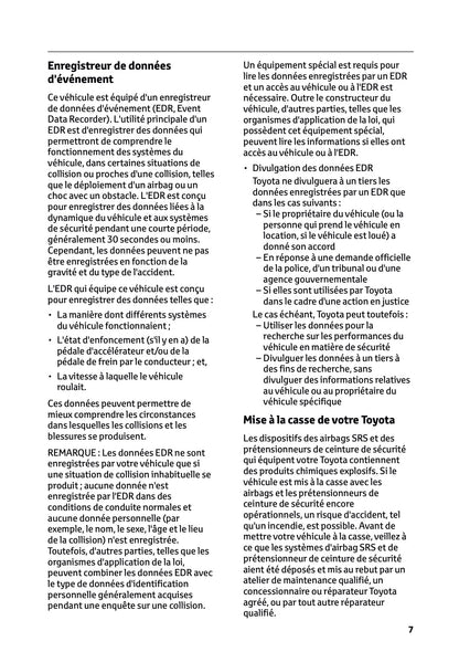 2023-2024 Toyota C-HR Hybrid Owner's Manual | French