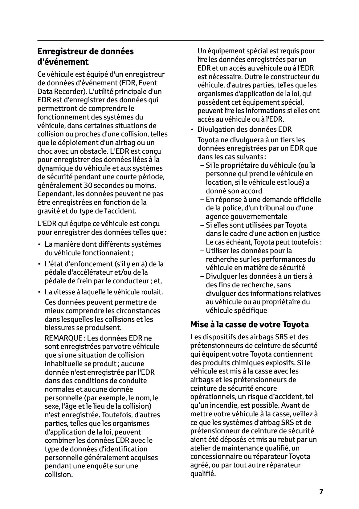 2024-2025 Toyota C-HR Plug-in-Hybrid Owner's Manual | French